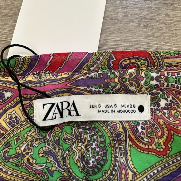 Zara Mini Ruffled Patchwork Skirt - Picture 10 of 11